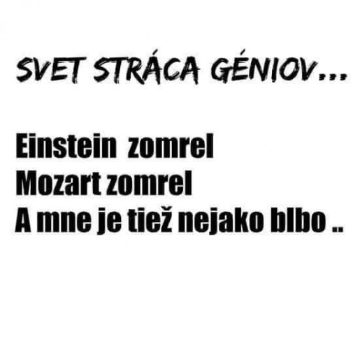 Je to stratené
